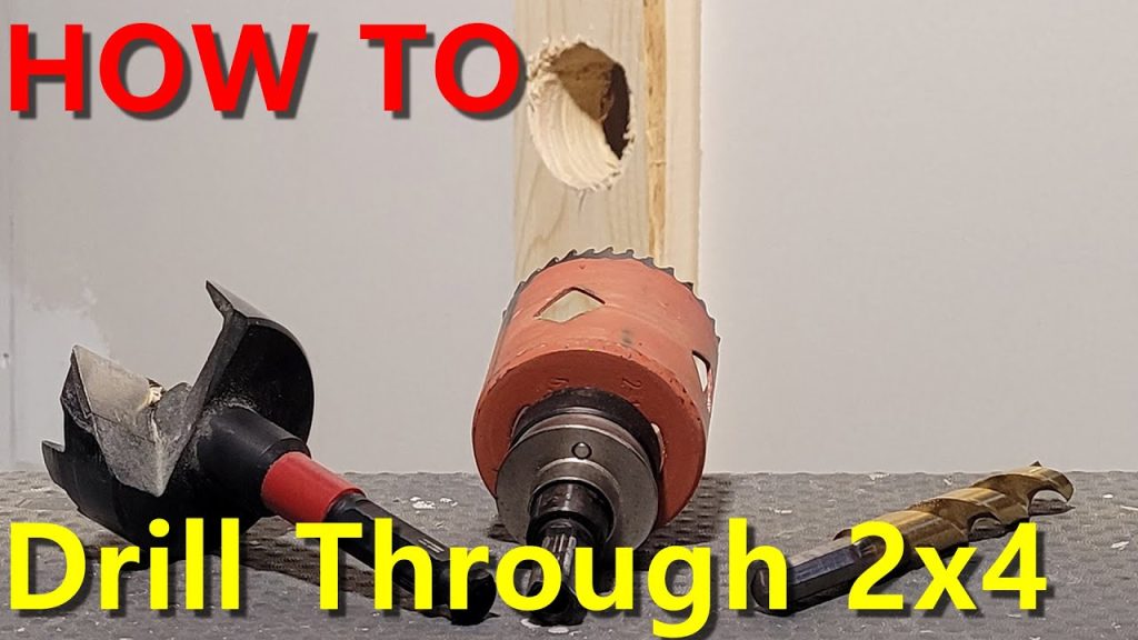 Hiw To Drill A 2 Inch Hole For Plumbing