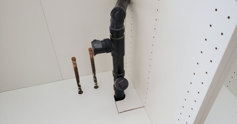 How To Cut Holes In House For Plumbing Kitchen