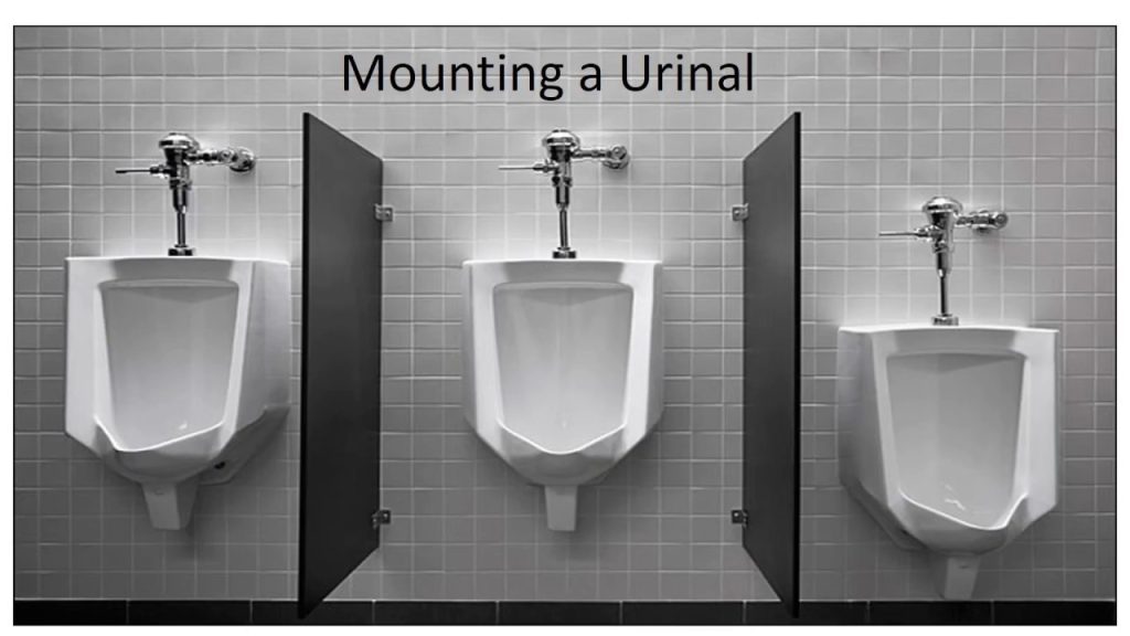 How To Hook The Plumbing Up In A Urinal