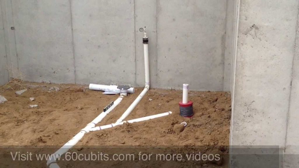 How To Lay Plumbing Underground For A Guest Bath