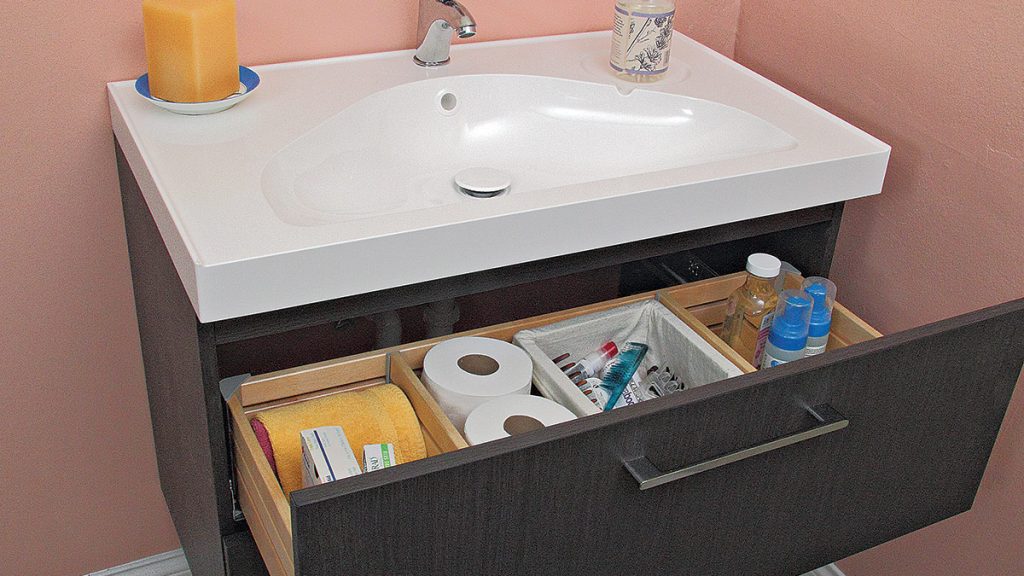 How To Make Plumbing Work Behind Vanity With Drawers