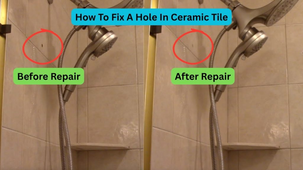 How To Patch Tile Mistakes With Silicone Plumbing Holes