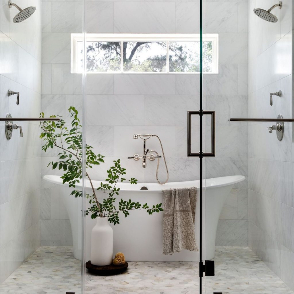 How To Plumb A Freestanding Tub Inside Of Shower