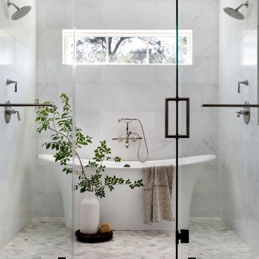 How To Plumb A Freestanding Tub Inside Of Shower