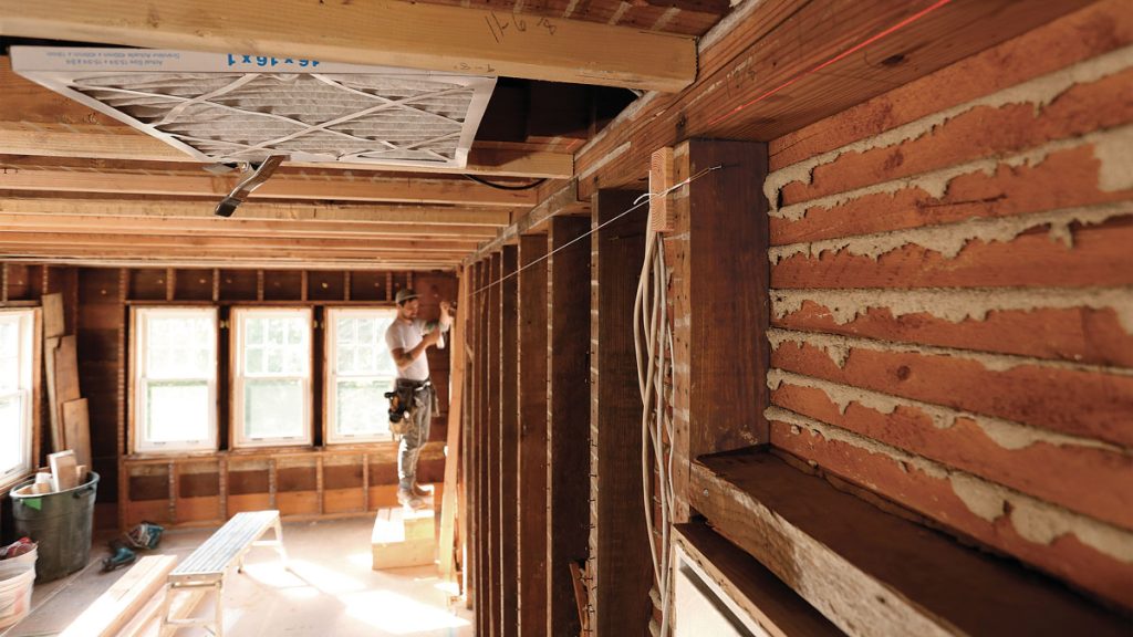 How To Plumb A Wall In A Old House