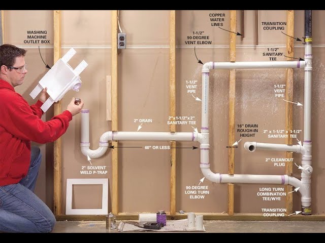 How To Plumb For Washing Machine To Main Sewer