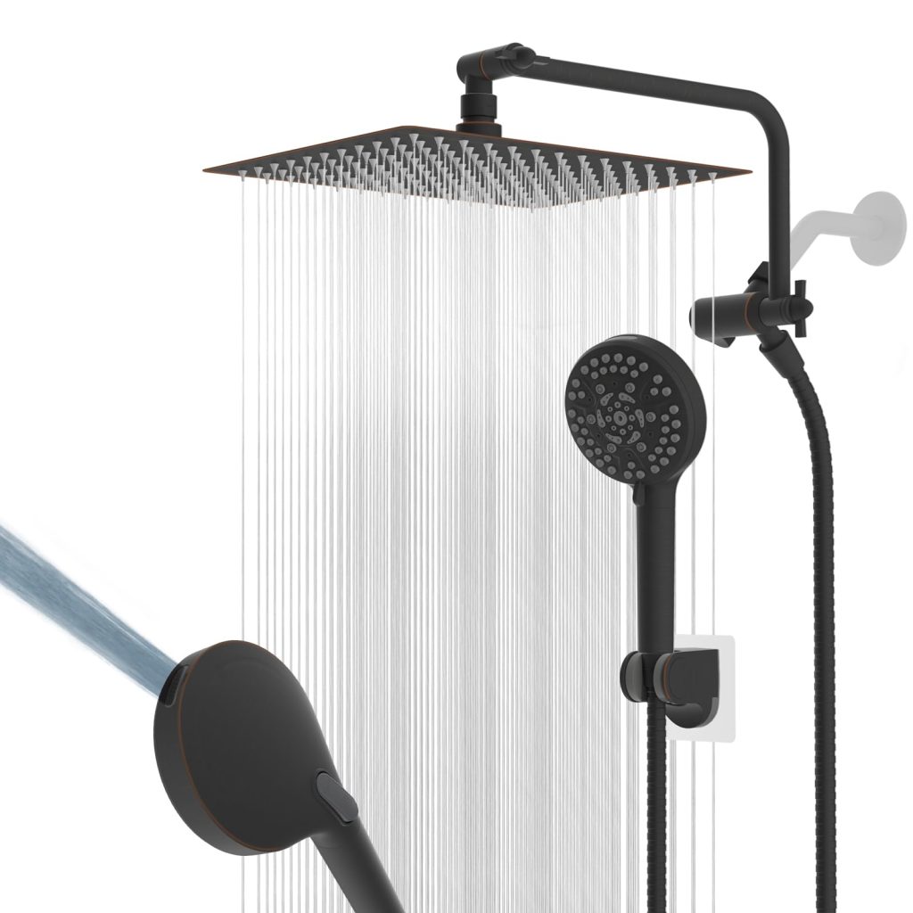 How To Plumb One Shower Head With Rain Head
