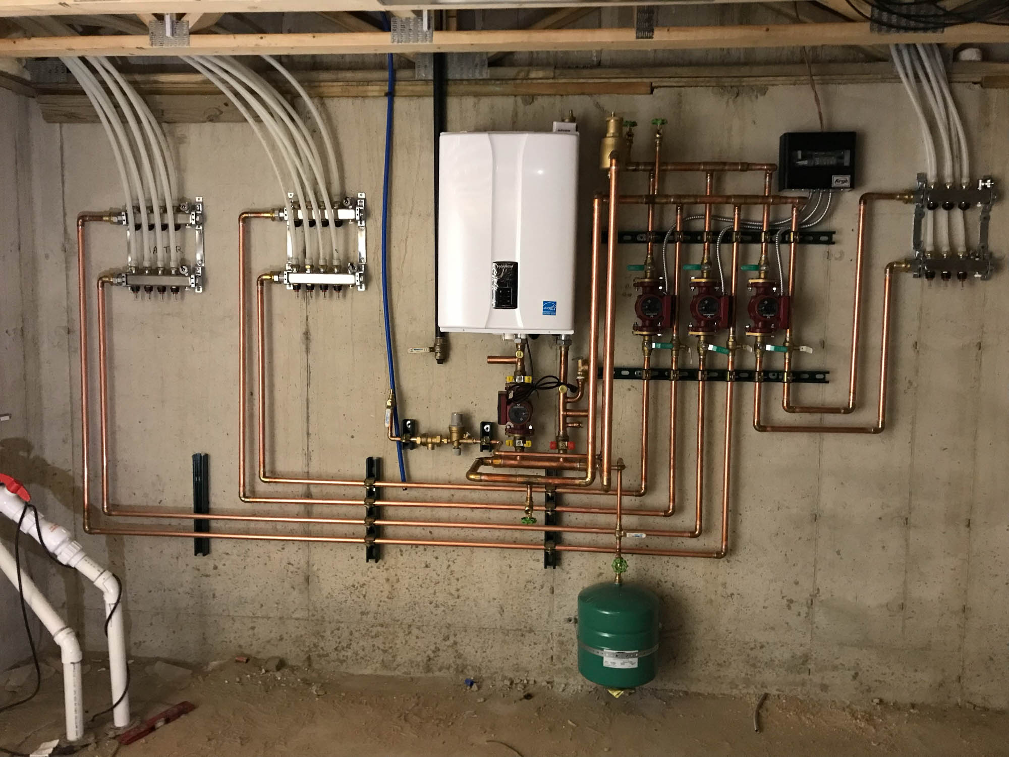 How To Plumb Water Heater In For Infloor Heating