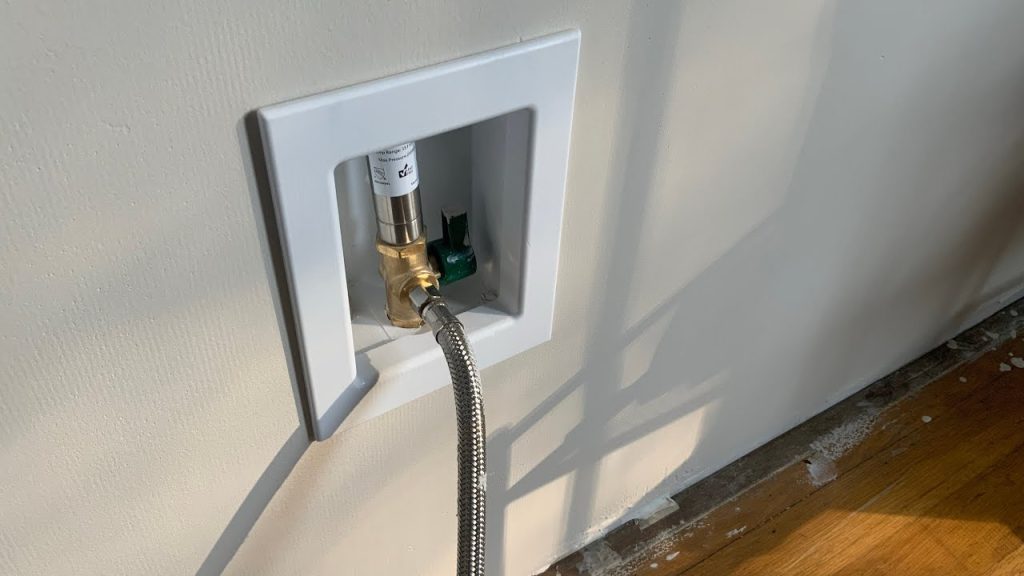 Install Plumbing For A Ice Maker Box In Garage