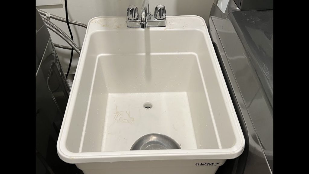 Install Utility Sink Easy Existing Laundry Room Plumbing Youtube