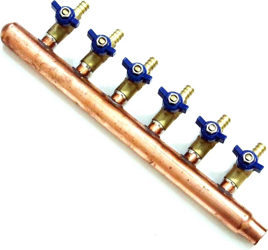 Is There A Copper Plumbing Manifold With No Outlets?