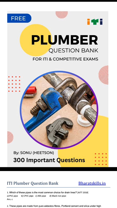 ITI Plumber Question Paper PDF Free Download in Hindi: Ace Your Exam