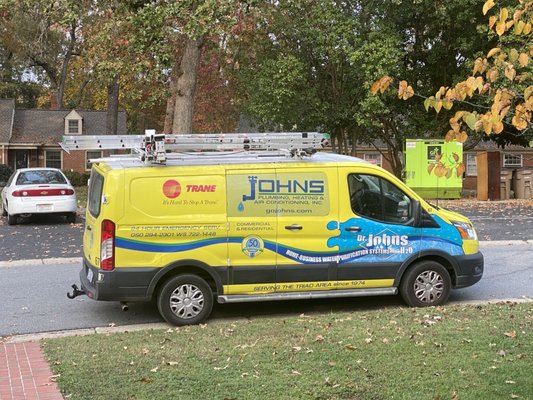 Johns Plumbing Heating & Air Conditioning Inc Greensboro NC Review