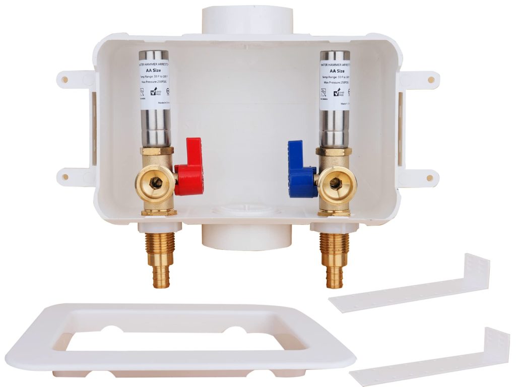Jw Wood Plumbing Washer Inset Wall Mount Box Valves