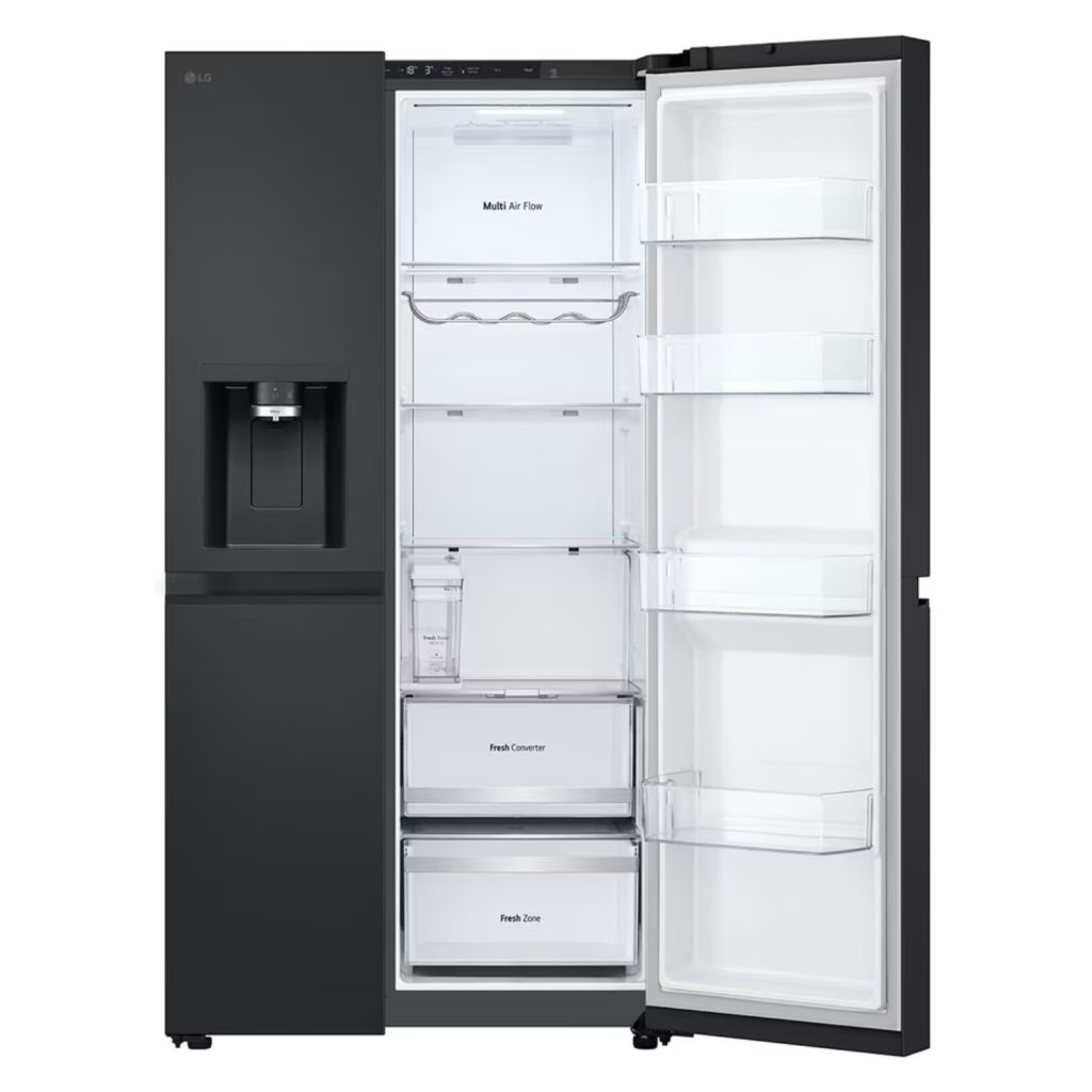 Lg Gsl545Wbyv American Fridge Freezer Non Plumbed Ice &Amp
