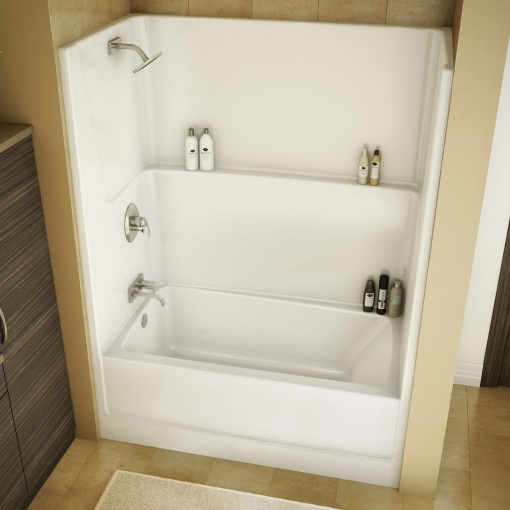 Maax 105674-L-000 One Piece Tub Shower Rough In Plumbing