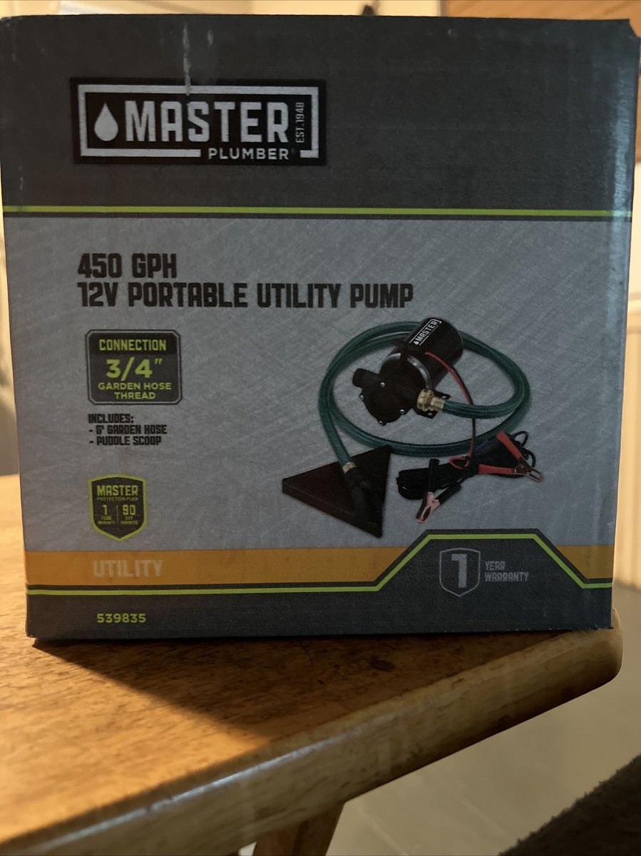 Master Plumber 12V 450-Gph Pud-L-Scoop Review: The Ultimate Guide