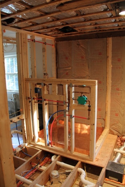 Moving Shower Plumbing: Exterior to Inner Wall Guide