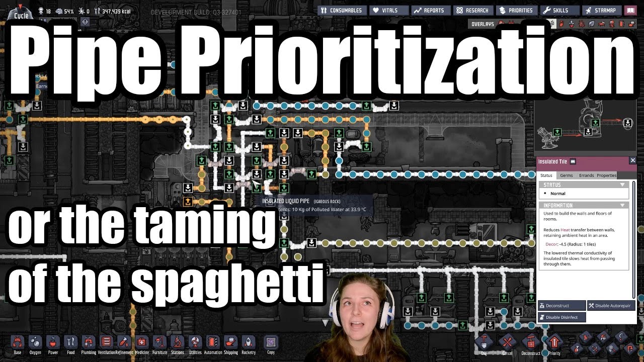 Oxygen Not Included: How To Make Plumber Deconstruct Pipe