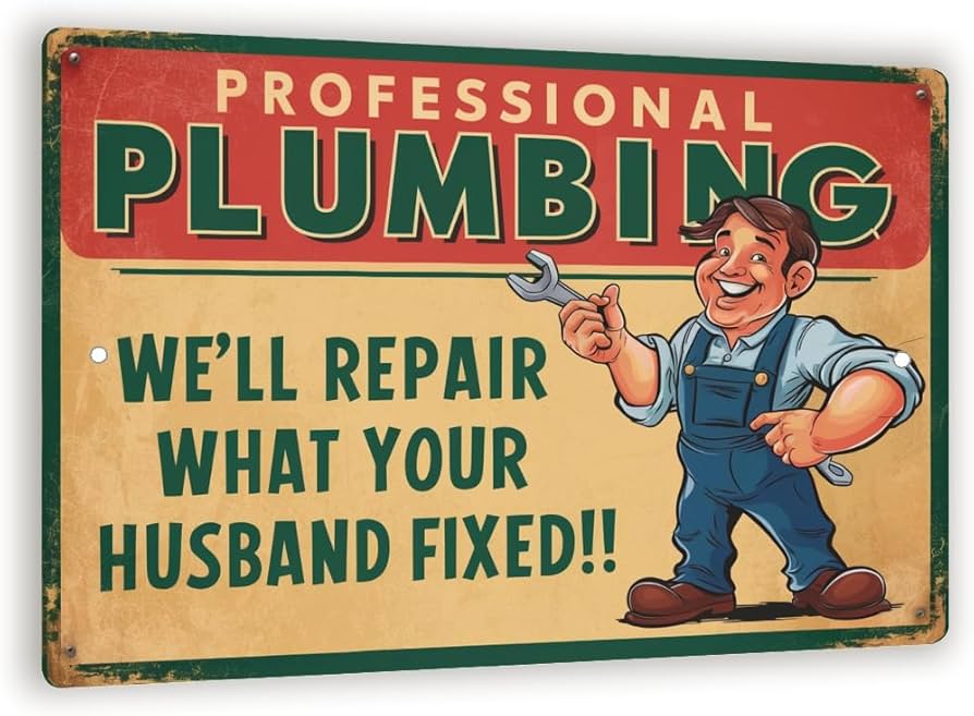 Plaque My Husband Is The Carpenter Mechanic Electrician Plumber