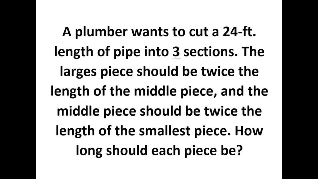 Plumber Can Solve In 9 An 12 Word Problem