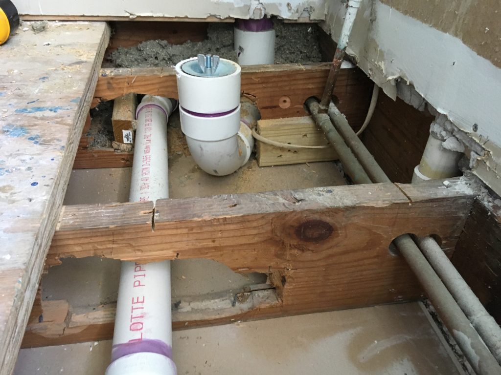 Plumber Ripped 1 1 2 Inch Joist Under Shower