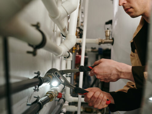 Plumber That Uses Injectable Material To Replace Broken Pipe