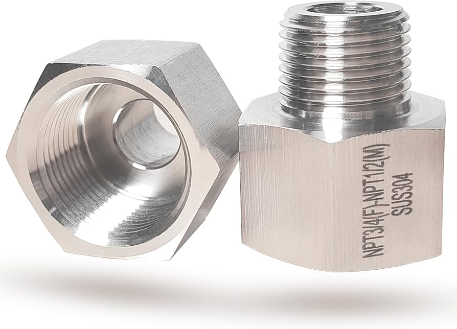Plumbing Adapter Reducer 1/2 Female 3/4 Female Guide