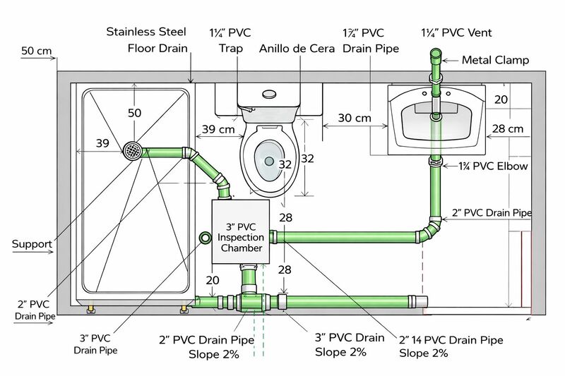 Stop Cold Showers: Best Plumbing Layout To Reduce Tempiture Changes When Toilet Flushes