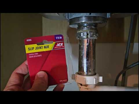 How to Remove a Rotten Slip Nut Off Sink Drain