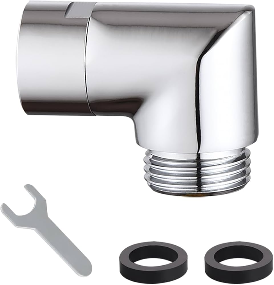 Plumbing Shower Water Male Female 90 Elbow in Chrome Guide