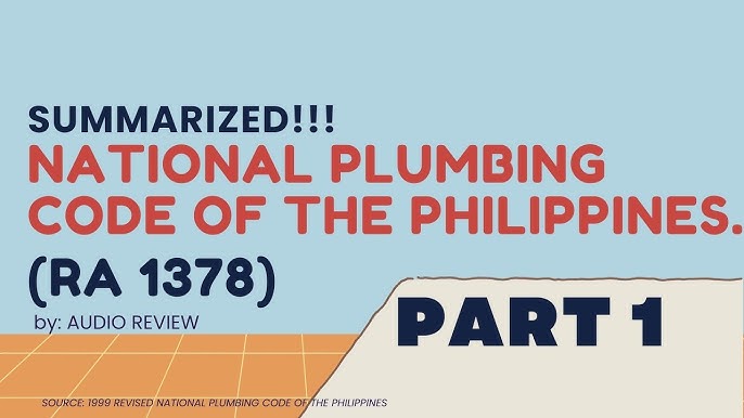 RA 1378: Revised National Plumbing Code of the Philippines