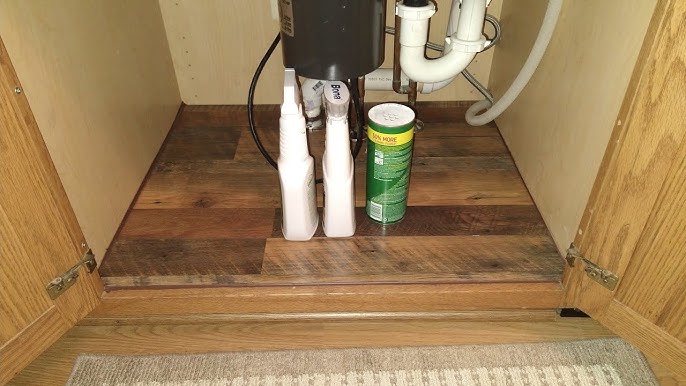 Fix Water-Damaged Cabinets With Floor Plumbing