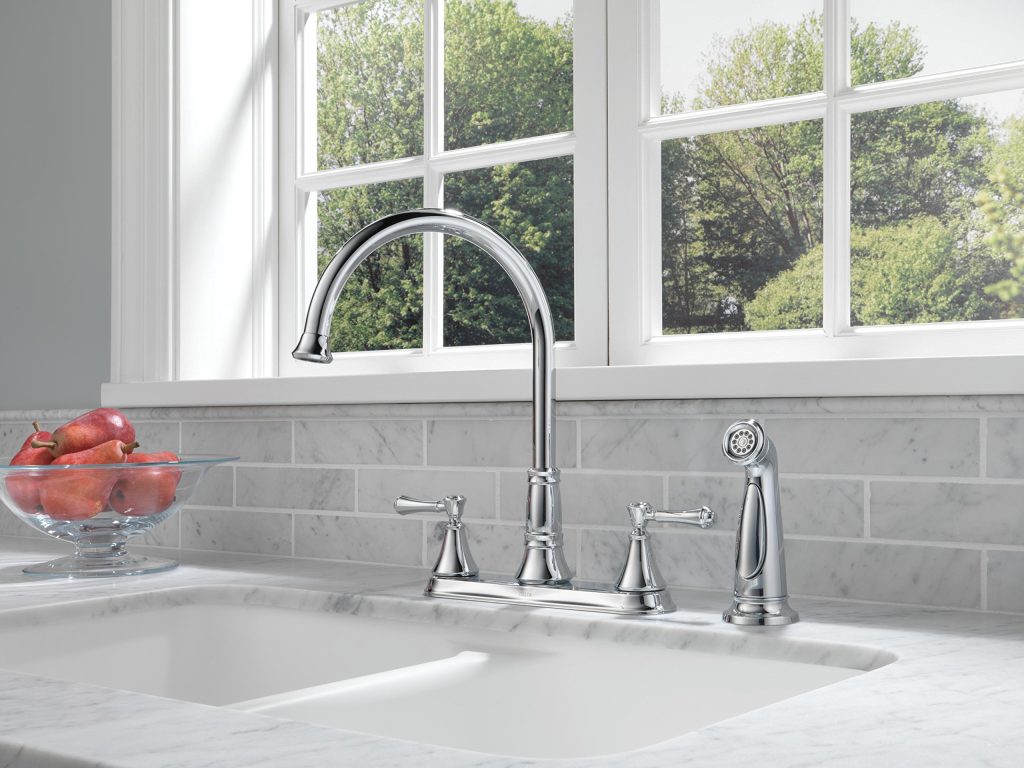 Review For Plumb Works 2 Handle Chrome Kitchen Faucet