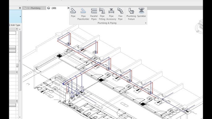 Revit 2017 Plumbing: Design on Pinned CAD Background