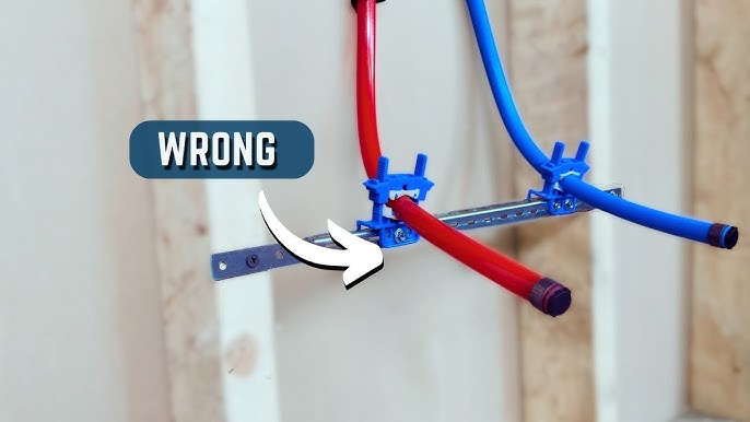 Rough Plumbing Pex Lines For Bathroom Vanity Before Drywall