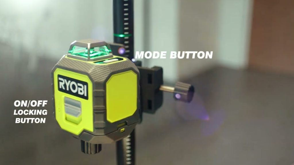 Ryobi Tek4 Self Leveling Plumb And Cross Laser Level