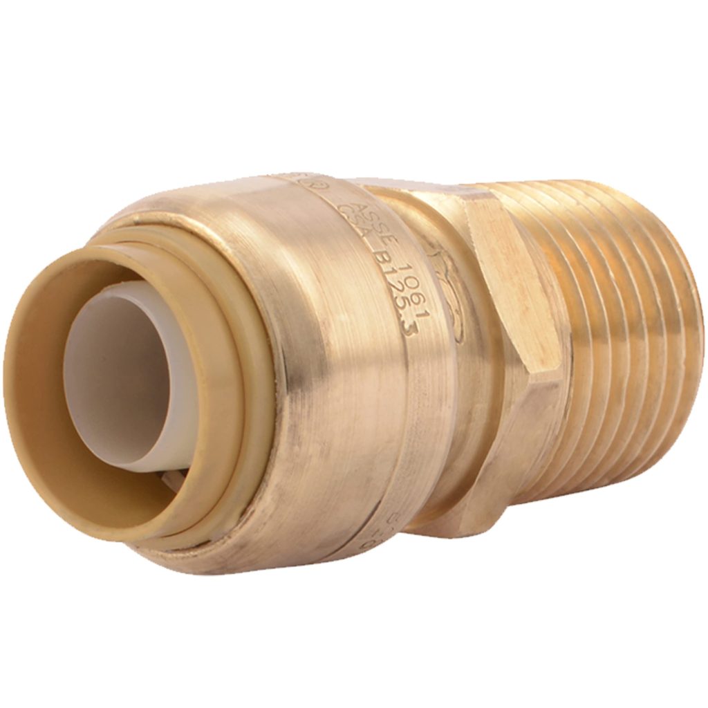 Sharkbite U120Lfa Straight Connector Plumbing Male 1 2 In