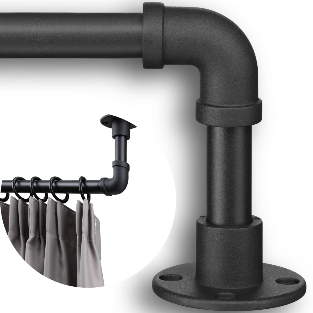 1.5 Dia Curtain Rod Modern Plumbing Pipe Looke