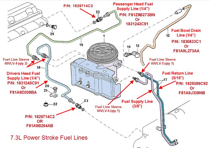1999 Ford F350 Diesel Fuel Line Plumbing Diagram Guide