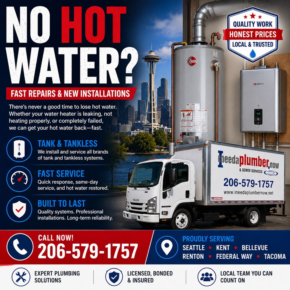 24/7 Plumber Near Tacoma WA: Cheap Prices & Fast Service