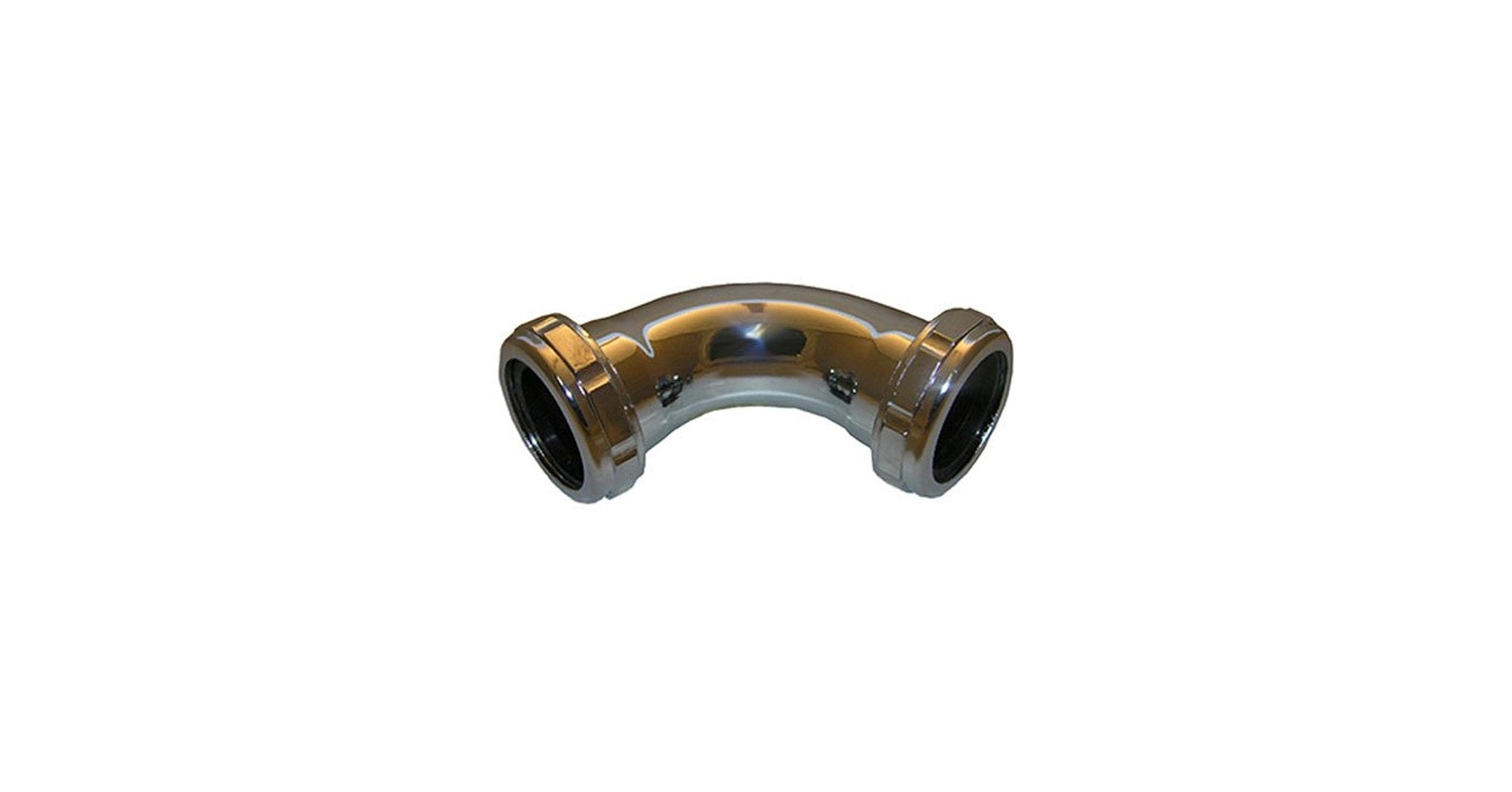 90 Degree Chrome Plated Brass Slip Joint Plumbing Guide