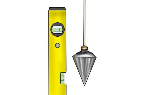 Find Wall Center Fast: Spirit Level & Plumb Bob Guide