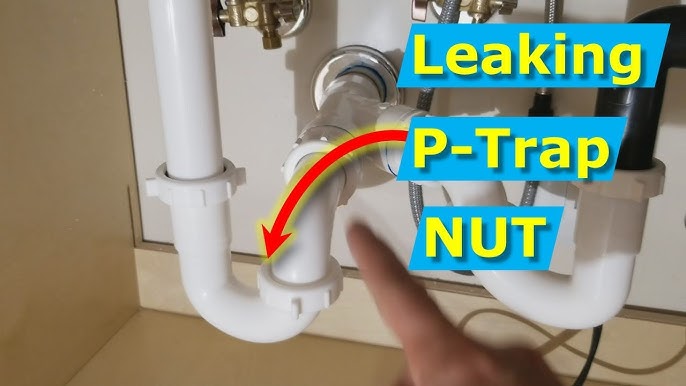 Stop Leak in Under Sink Plumbing Trap Fitting Fast
