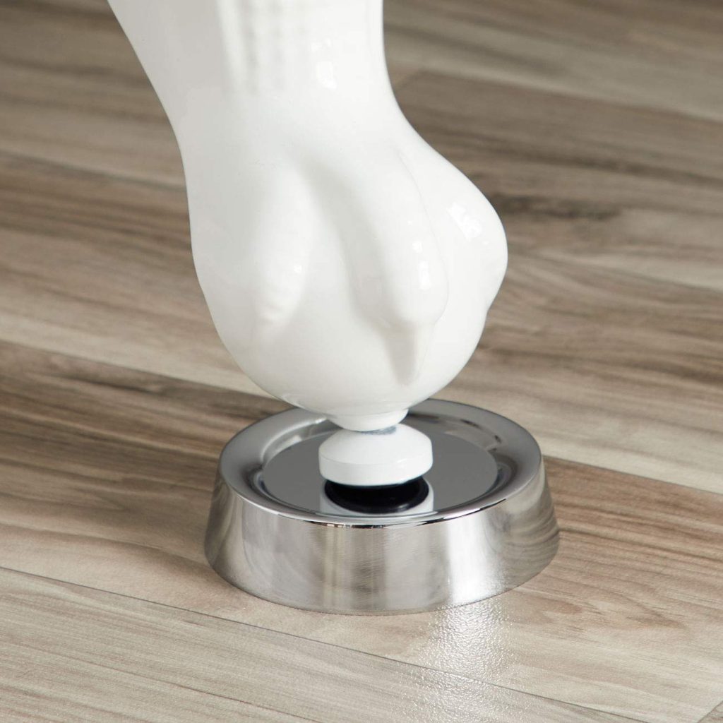 Strom Plumbing Set Of 4 White Porcelain Foot Coasters