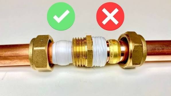 Threaded Plumbing Connections Compression No Olive W Rubber Gasket Guide