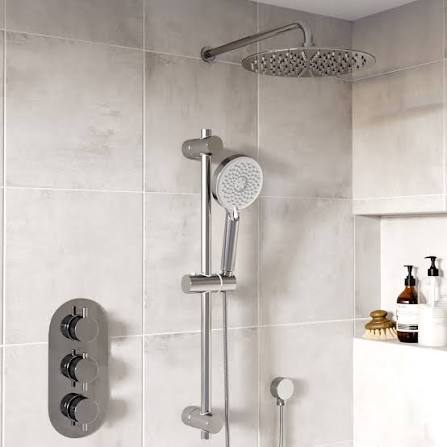 Add a Rainfall Shower Head with Exposed Plumbing