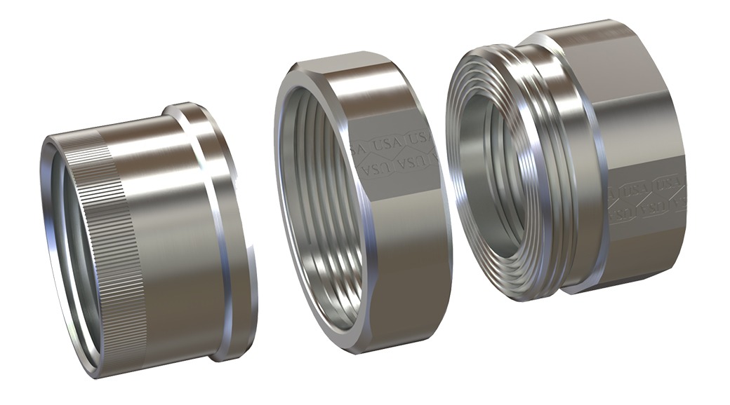 Aluminum Male To Female Thread Plumbing Union Coupler
