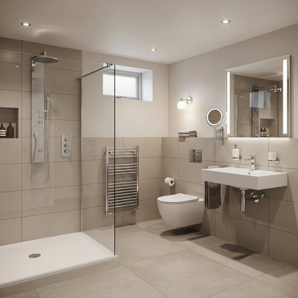 Basement Shower With Only Toilet And Sink Plumbed