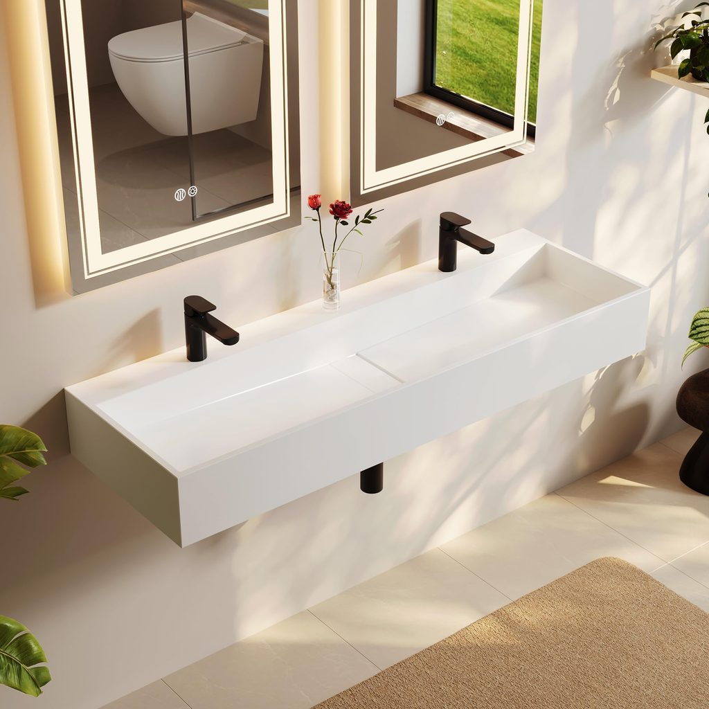Bathroom Sink Plumbing From Floor Wall Mounted Sink